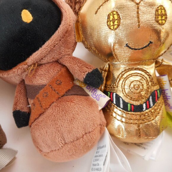 Star Wars Hallmark Itty Bittys Lot of 7 Luke C3P0 Yoda Obi Wan Chewbacca Toys - Picture 10 of 10